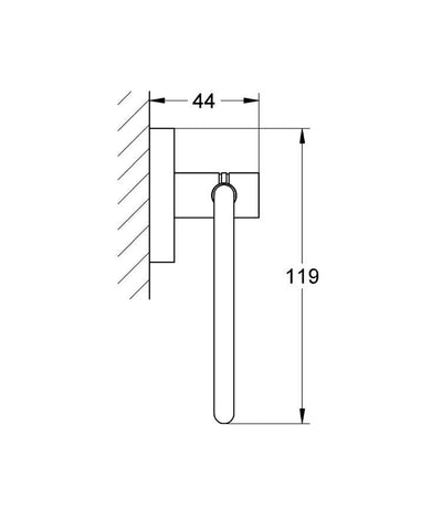 Grohe Essentials Toilet roll holder - 40689001 by Grohe (Grohe-40689001)