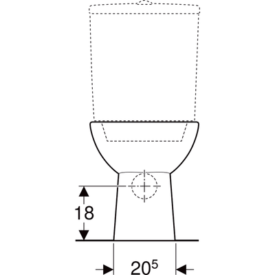 Geberit Selnova 360mm Close Coupled Pan - 501.041.00.6 by Geberit (Geberit-501.041.00.6)
