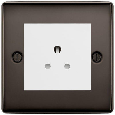 BG Nexus Metal Black Nickel 2A Unswitched Socket NBN28W by British General (BG-NBN28W)