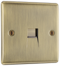 BG NABBTM1 Nexus Metal Antique Brass 1 Gang Master Telephone Socket