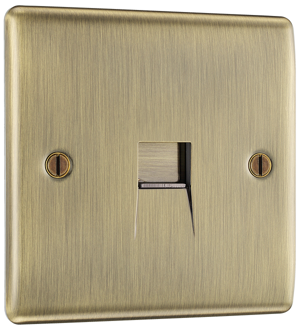 NABBTM1 Front - This master telephone socket from British General uses a screw terminal connection and should be used where your telephone line enters your property.