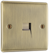 BG NABBTM1 Nexus Metal Antique Brass 1 Gang Master Telephone Socket by British General (BG-NABBTM1-Shopify-SA_1)