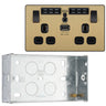 BG Evolve Double USB Socket with WiFi Extender PCDSB22UWRB with 35mm Steel Back Box
