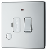 BG Electrical FPC53 Nexus Screwless Flat-Plate Switched Fused Connection Spur Unit Flex Outlet Polished Chrome Neon 13A by British General (BG-FPC53-Shopify-SA_1)