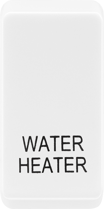 BG RRWHPCDW Evolve Grid White 'WATER HEATER' Rocker by British General (BG-RRWHPCDW)