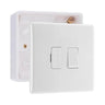 BG Nexus 13A 2 Pole Switched Fused Connection Unit White & 32mm Pattress Back Box by British General (BG-850+891)