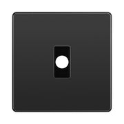 BG Evolve Black Chrome Flex Outlet Socket Black Insert PCDBCFLEXB by British General (BG-PCDBCFLEXB)