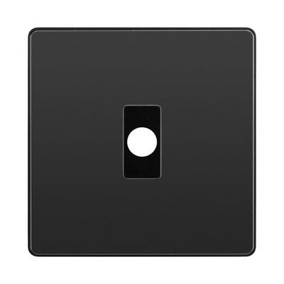 BG Evolve Black Chrome Flex Outlet Socket Black Insert PCDBCFLEXB