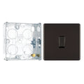 BG Screwless Black Nickel 20A 16AX Intermediate Light Switch FBN13 with 25mm Steel Back Box