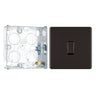 BG Screwless Black Nickel 20A 16AX Intermediate Light Switch FBN13 with 25mm Steel Back Box