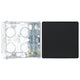BG Evolve Matt Black Intermediate Edge to Edge Rocker Switch PCDMB13EB with 35mm Steel Back Box