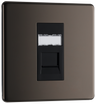 BG FBNRJ451 Nexus Screwless Flat-Plate Single RJ45 Data Outlet Black Nickel by British General (BG-FBNRJ451-Shopify-SA_1)