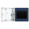 BG Evolve Matt Blue 2 Gang 20A 16AX 2 Way Wide Rocker Light Switch PCDDB42WB with 25mm Steel Back Box