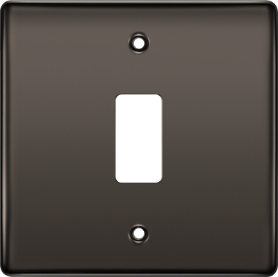 BG Electrical RNBN1 Nexus Grid Black Nickel Front Plate 1 Module