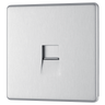 BG Electrical FBSBTS1 Nexus Screwless Flat-Plate Single Slave Telephone Socket Brushed Steel by British General (BG-FBSBTS1-Shopify-SA_1)