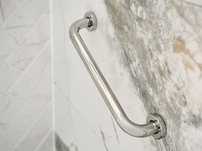 Corby Harrogate Grab Rail in Polished Steel