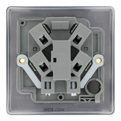 BG Nexus Antique Brass 13A Unswitched Fused Connection Unit NAB54 with 35mm Steel Back Box