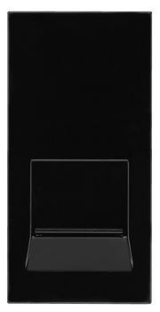 BG EMRJ11B Black 1 Module Euro Module Screw Terminal RJ11 Telephone Outlet by British General (BG-EMRJ11B-Shopify-SA_1)