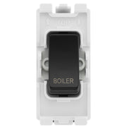 BG Evolve Black RRBLPCDB 20 Amp Double Pole Appliance Grid Switch Labelled Boiler by British General (BG-RRBLPCDB+RPCDB30)