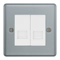 BG MC5BTM2 Metal Clad | 2 Gang Telephone Master Socket