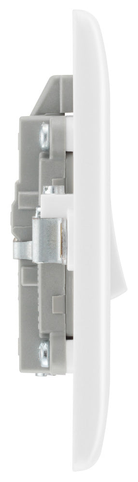 BG 830 Moulded Round Edge | White | 1 Gang 20A 2 Pole Switch by British General (BG-830)