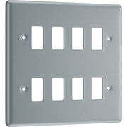 BG RMC8 Nexus Grid Metal Clad | 8 Module Front Plate by British General (BG-RMC8)