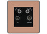 BG Evolve Polished Copper TV/FM/2x SAT Quadplex Socket – Black Insert by British General (BG-PCDCPTVFMSAT2B)