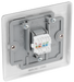 NBSRJ451 Back - This RJ45 ethernet socket from British General uses an IDC terminal connection and is ideal for home and office providing a networking outlet with ID window for identification.