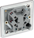 FBN54 Back - This 13A fused and unswitched connection unit from British General provides an outlet from the mains containing the fuse ideal for spur circuits and hardwired appliances.