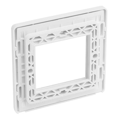 BG Evolve Pearl White 45W USB Wall Socket Euro Module USB-A & C - Black Insert