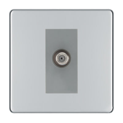 BG Screwless Polished Chrome Satellite Socket FPC64G by British General (BG-FPC64G)