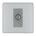 BG Screwless Polished Chrome Satellite Socket FPC64G