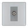 BG Screwless Polished Chrome Satellite Socket FPC64G by British General (BG-FPC64G)