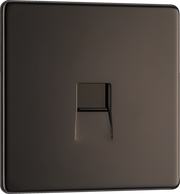 BG FBNBTS1 Nexus Screwless Flat-Plate Single Slave Telephone Socket by British General (BG-FBNBTS1-Shopify-SA_1)
