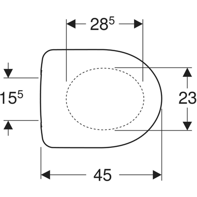 Geberit Selnova Soft Close Toilet Seat & Cover - 500.333.01.1 by Geberit (Geberit-500.333.01.1)