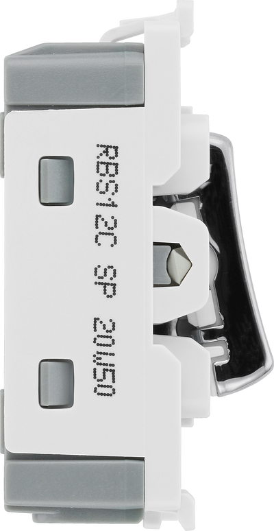BG RBS12C Nexus Grid Brushed Steel 20AX 2 Way 1 Pole Centre-Off Switch Module