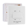 BG Nexus 3 Pole Fan Isolator Switch 10AX White & 32mm Pattress Back Box by British General (BG-815+891)