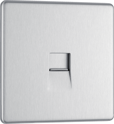 FBSRJ111 Front - This RJ11 telephone socket from British General uses a screw terminal connection and can be used for connecting a single analogue phone line.