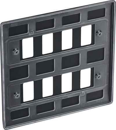 BG RPM8 Nexus Grid Part M | 8 Module Front Plate by British General (BG-RPM8)