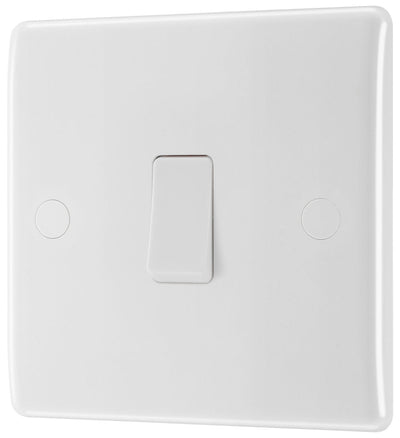 BG 830 Moulded Round Edge | White | 1 Gang 20A 2 Pole Switch by British General (BG-830)