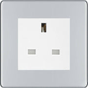 BG Nexus Screwless Polished Chrome 13A Unswitched Socket FPCUSSW by British General (BG-FPCUSSW)