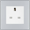 BG Nexus Screwless Polished Chrome 13A Unswitched Socket FPCUSSW by British General (BG-FPCUSSW)