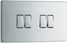 BG FPC44 Nexus Screwless Flat-Plate Quad Light Switch Polished Chrome 2 Way 10A by British General (BG-FPC44-Shopify-SA_1)