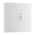 BG 9RJ45/1 Moulded Square Edge | White | 1 Gang RJ45 Screw Terminal Telephone Socket