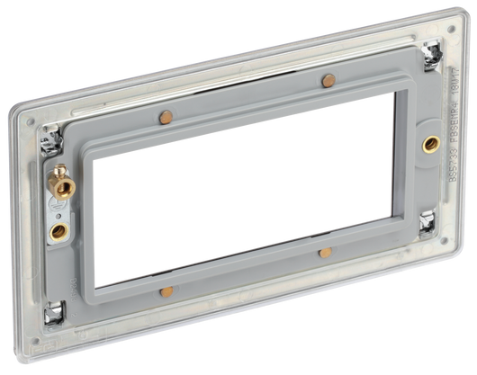 FBSEMR4 Back - The Euro module range from British General combines plates and interchangeable modules so you can configure your own bespoke switches and sockets.