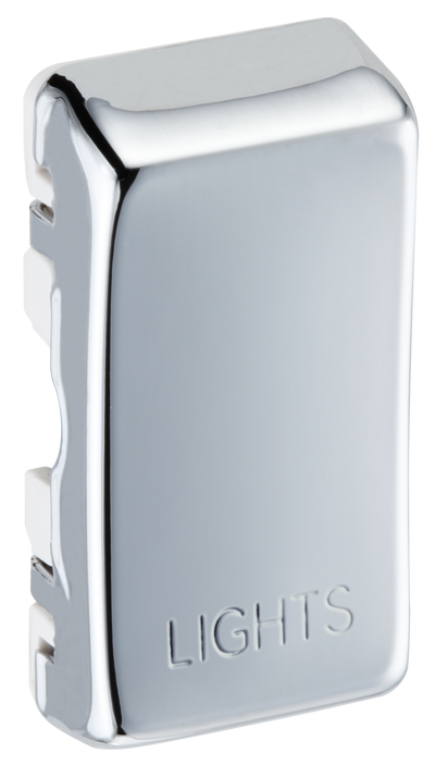 BG RRLTPC Nexus Grid Rocker Embossed (LIGHTS) - Polished Chrome by British General (BG-RRLTPC)