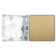 BG Evolve Satin Brass Single Blank Plate PCDSB94B with 25mm Steel Back Box