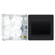 BG Evolve Matt Black 1 Gang 20A 16AX 2 Way Wide Rocker Light Switch PCDMB12WB with 25mm Steel Back Box
