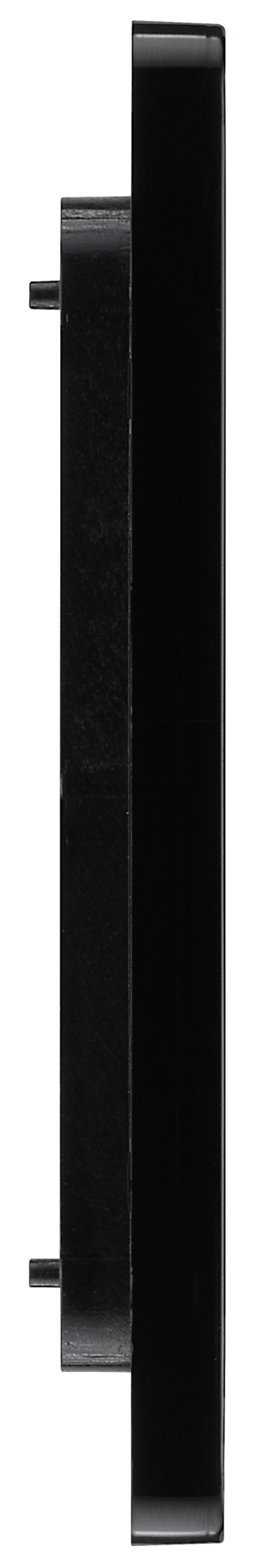 BG Evolve PCDMBEMR4B Matt Black 4 Euro Module Front Plate-Black Insert