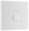 BG 813 Moulded Round Edge | White | 1 Gang 10AX Intermediate Plate Switch by British General (BG-813)